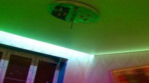 Подсветка по периметру натяжного потолка!