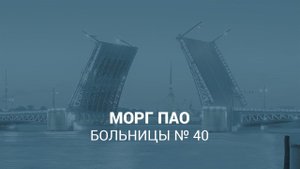 Морг патологоанатомического отделения больницы № 40