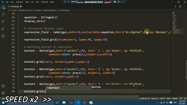 Python Calculator with GUI смотреть онлайн
