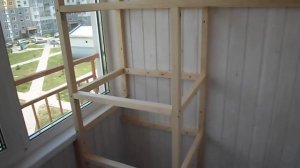 КАРКАС ШКАФА НА БАЛКОН ИЗ ВАГОНКИ(видео)!