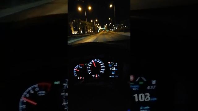 Toyota Corolla 2019 1.2 Turbo 4th gear acceleration 70 to 130