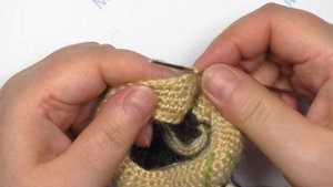 Овчарка крючком(1 часть)  Sheepdog crocheted (р.1) #1