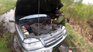 тест драйв Нивы Шевроле в ручье с белой глиной
