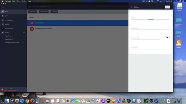 3 Connect to your server | Termius as terminal/sftp on MAC/PC/IOS/ANDROID/LINUX