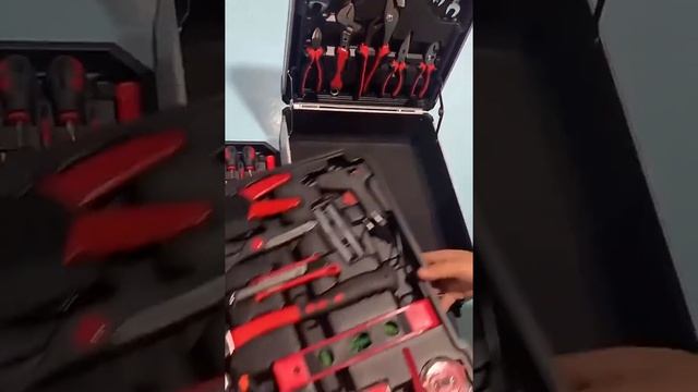 Набор инструментов 187 предметов в чемодане (187 pcs Professional tool set chrome vanadium)