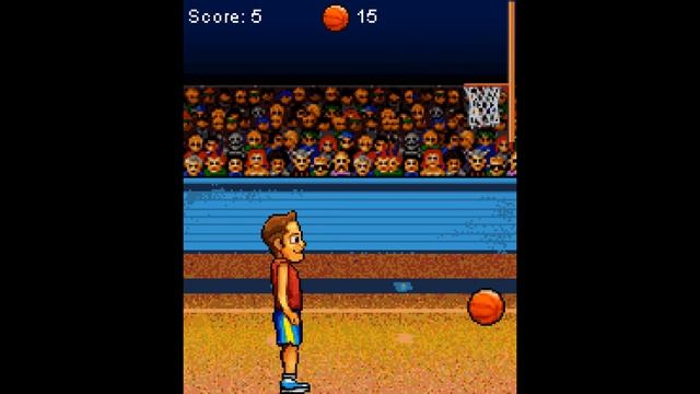 Hoop Star JAVA GAME (Mobile2win 2004) GAMEPLAY