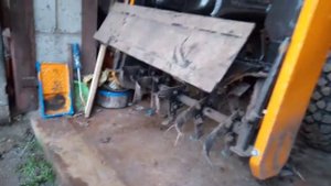 Небольшой обзор самодельной почвофрезы на тз4к14