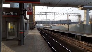 Москва 3404 ж/д платформа Чухлинка (будущая станция МЦД D4) осень день