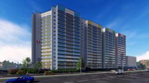 Многоквартирный жилой комплекс по ул. Адмирала Ушакова 65 в Кировском районе г. Пермь 2020 год.