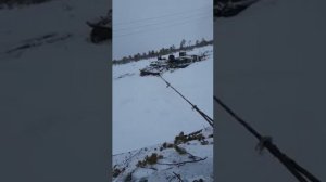 МТЛБ застревает в болоте ГТТ утонул.