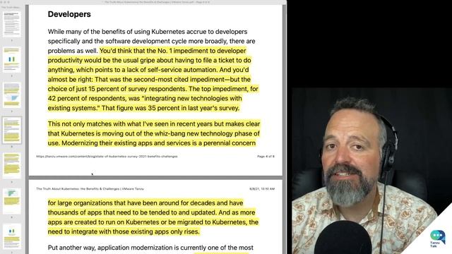 Tanzu Talk: How Kubernetes Helps Businesses, results from the State of Kubernetes 2021 survey смотреть онлайн