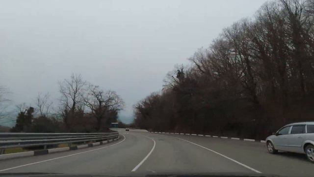 Из Сочи до Новороссийска из окна автомобиля/Russian Black sea coast road from Sochi to Novorossiysk смотреть онлайн