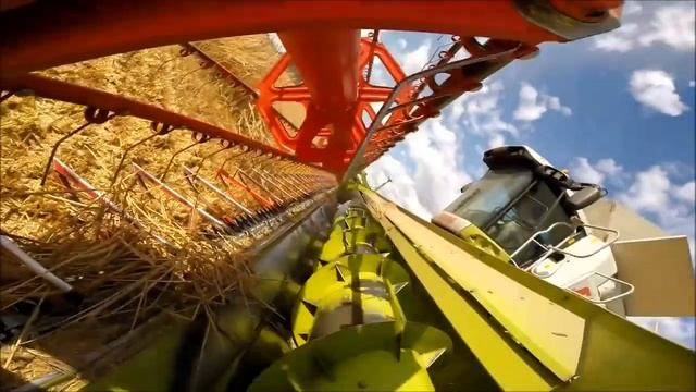 Современные технологии в сельском хозяйстве !!! Claas Lexion , Fendt Xylon , Mercedes Benz Actros смотреть онлайн