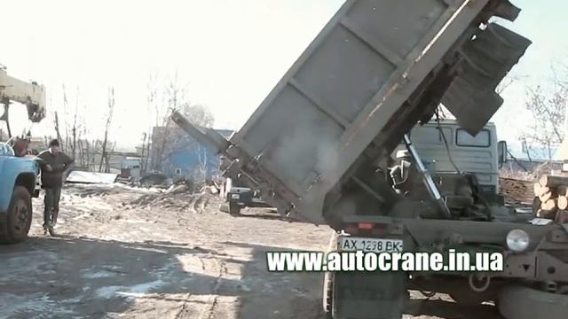 Самосвал Колхозник - Демонстрация боковой выгрузки - Услуги самосвала Харьков смотреть онлайн