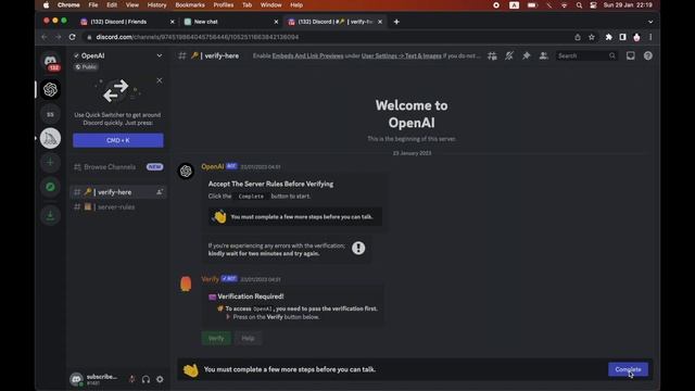 How to Join ChatGPT Discord - Open AI Chat GPT смотреть онлайн