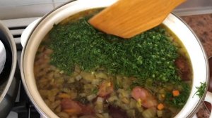 охотничий суп! За пол часа суп с охотничьими колбасками!