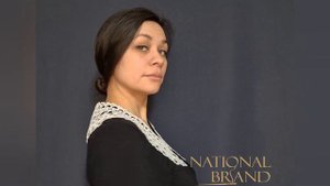 Воротник в технике фриволите "Поле цветов"