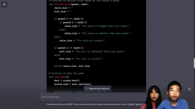 Learn Python with ChatGPT | Card Guessing Game