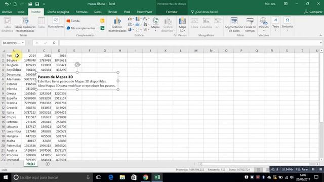 Presentación de datos sobre mapas 3D en Ms. Excel смотреть онлайн