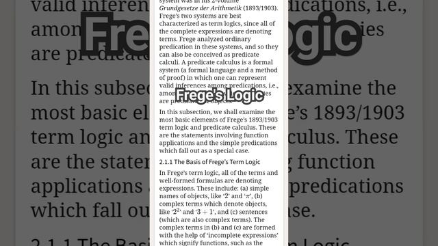 Frege's Logic  [minute 2]