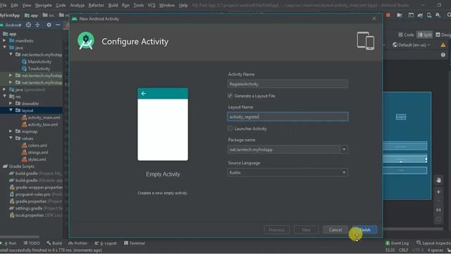 Android Studio Tutorial For Beginner ( Part 2 ) - Login Register Using Kotlin смотреть онлайн