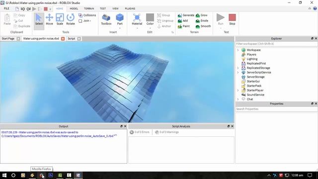 Roblox Projects - Water Simulation with Perlin noise! смотреть онлайн