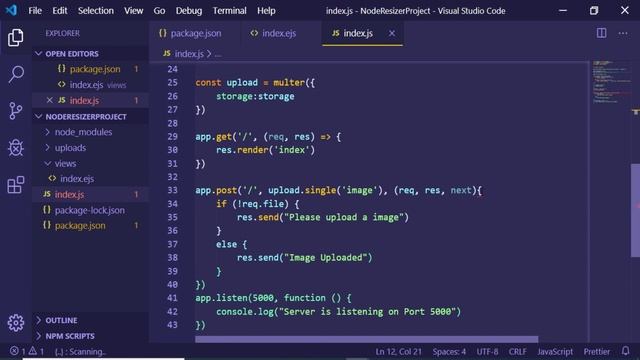 Build a Image Resize App in Node.js and Express Using Multer and GraphicsMagick Library смотреть онлайн