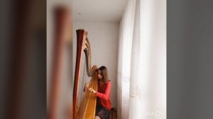 Astor Piazzolla - 'Milonga del Ángel' on harp