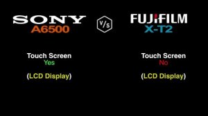 Sony A6500 vs FujiFilm X-T2