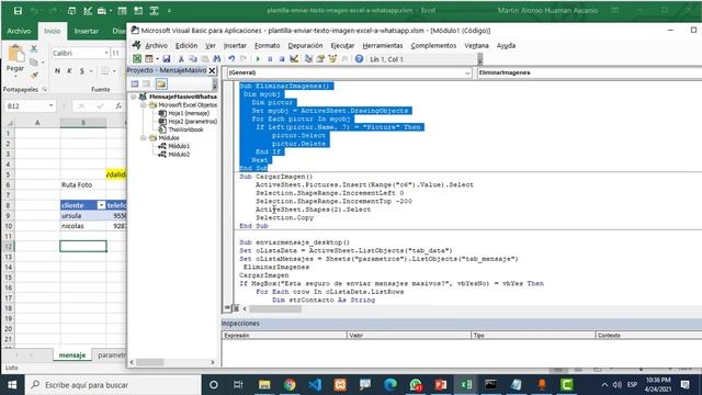 como enviar imagen y texto desde excel a whatsapp смотреть онлайн