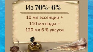 Уксус эссенция/Как из эссенции сделать уксус