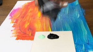 Влюбленная пара, Акриловая картина с двойной экспозицией, Легкая клейкая лента!