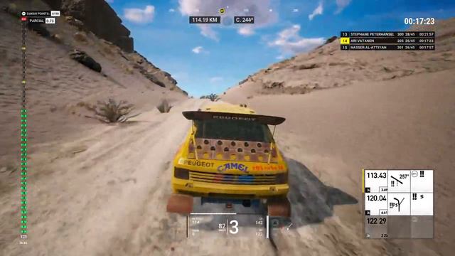Dakar 2018 PS4 " Ari Vatanen Peugeot 205 t16 (04) " смотреть онлайн