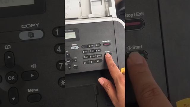 How to print a test page on brother intellifax 2840.  almost any brother printer/fax