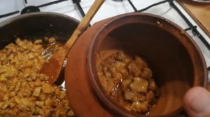 Как приготовить гречневую кашу в глиняном горшочке.