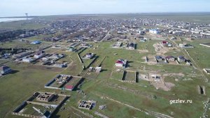 Купить земельные участки недвижимость в с. Молочное 10 км от Евпатории Крым с высоты птичьего полет