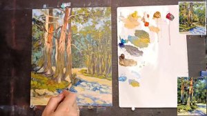 ? ЧАСТЬ - 2 КАК НАПИСАТЬ ЛЕС МАСЛОМ. Подробный мастер класс