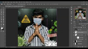 VIRUS CONCEPT- PHOTO EDITING TUTORAIL IN PHOTOSHOP CC STEP BY STEP IN HINDI  \ US PHOTOGRAPHY?