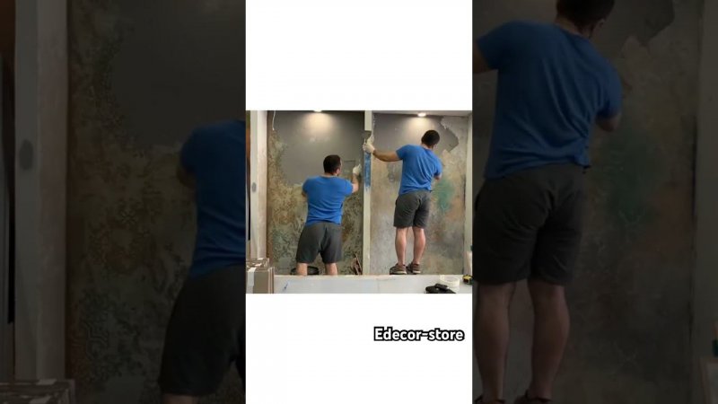 Готовлю стены для учеников курса по декору стен «Трафаретная роспись»