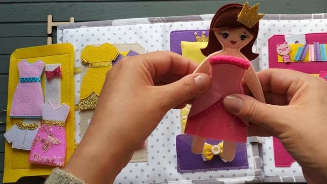 Замок для принцессы. Фетровая развивающая книга-домик смотреть онлайн