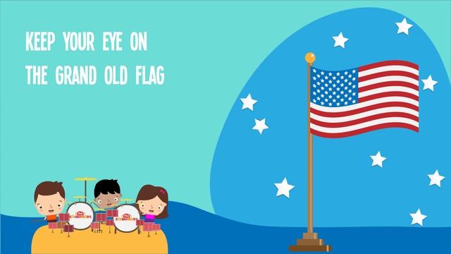 You're A Grand Old Flag Lyric Video - The Kiboomers Preschool Songs & Nursery Rhymes for Kids смотреть онлайн