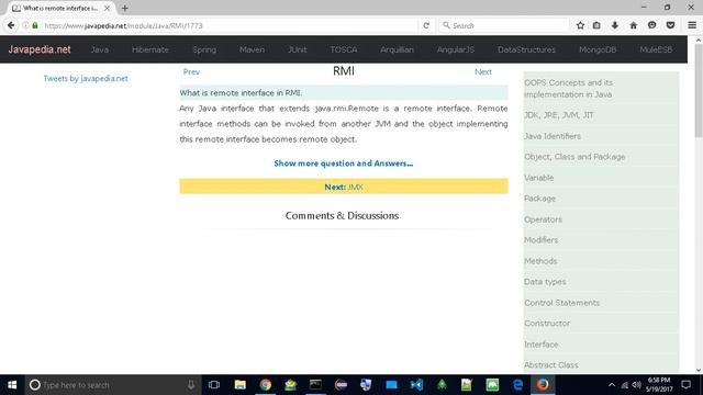 What is remote interface in RMI.
| javapedia.net смотреть онлайн