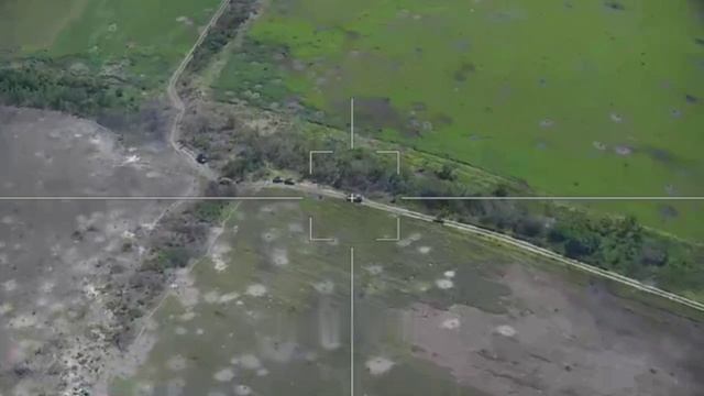 Удар "Ланцета" по очередному Leopard 2A4 на Запорожском направлении. Попадание пришлось по орудию та