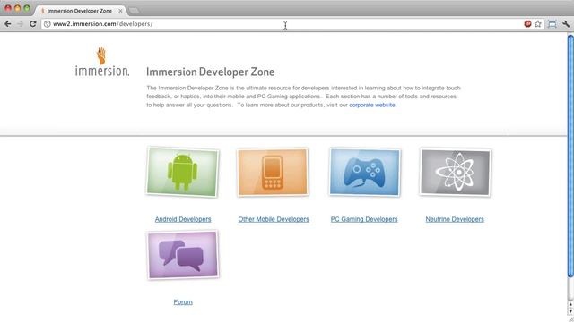 Immersion Haptic SDK Step 1: Download the SDK смотреть онлайн