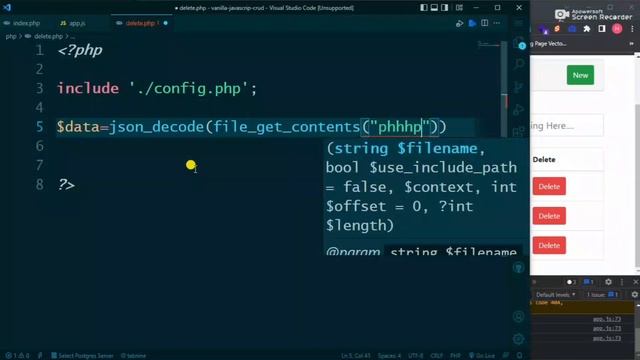 Vanilla JavaScript Ajax CRUD in PHP in one video ????