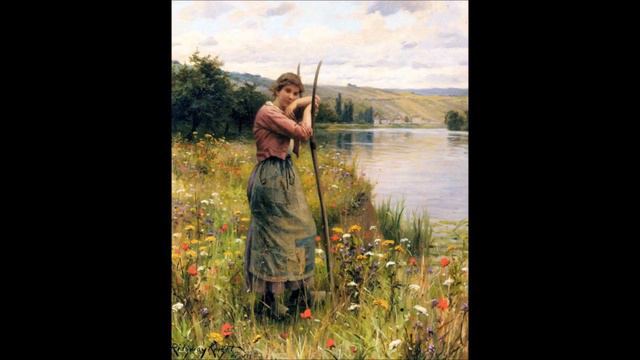 蔡淳佳 - 慶幸有你愛我;   美國畫家 Daniel Ridgway Knight 3 (1839-1924)