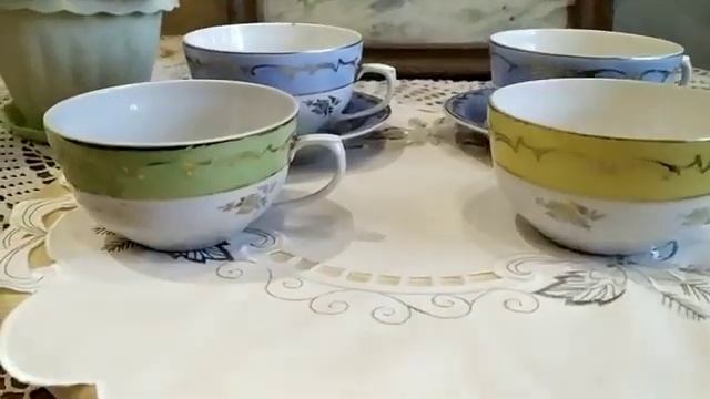 Редкие чайные пары из пятидесятых.Фарфор Дулёво. смотреть онлайн