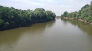 Пешеходный мост через р.Афипс из СНТ Мелиоратор в п.Афипский