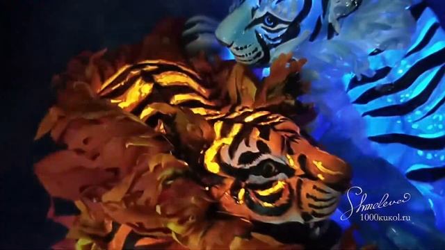 Фоамиран! Презентация МК Тигры Огонь и вода фом арт смотреть онлайн