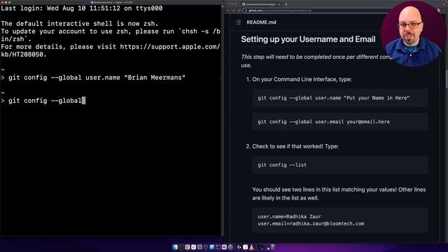 Lesson 4: Configuring Name and Email смотреть онлайн